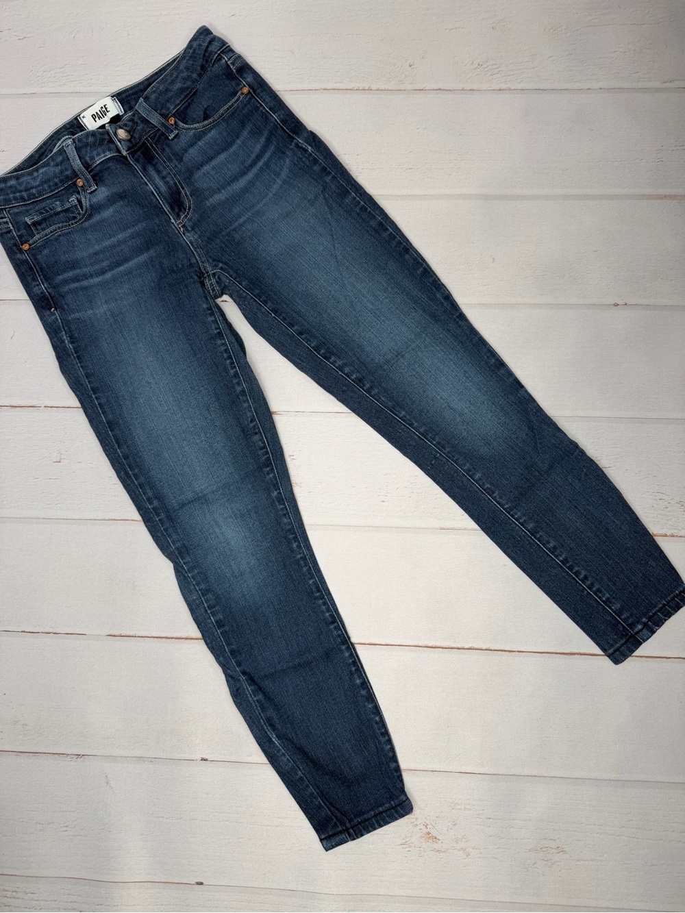 PAIGE Verdugo Ankle Jeans Women's Size 27 Dark Wash Skinny Stretch